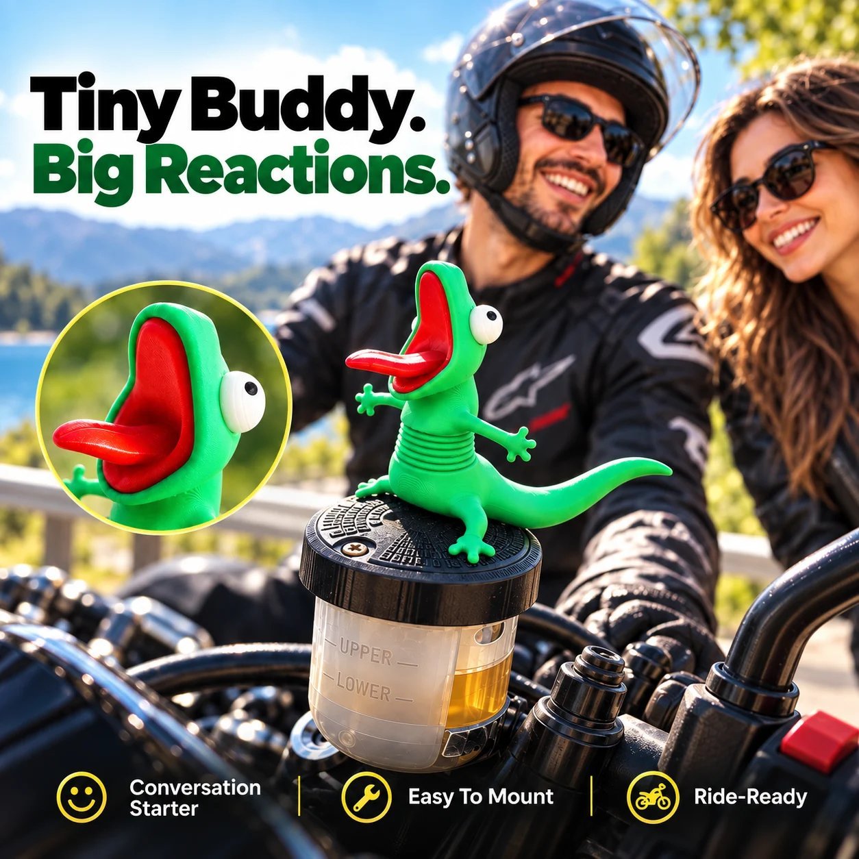 🔥Last Day 49% OFF - 🦎The Lizard RIDEBUDDY