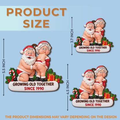 Custom Funny Ornament - Personalized Anniversary Christmas Wedding Gifts For Husband And Wife, Him And Her - Cozy Xmas With You
