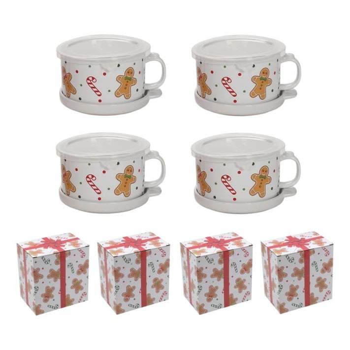 🎅Christmas Sale🎅25-oz Mug Meals w/ Lid-its