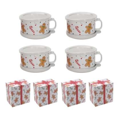 🎅Christmas Sale🎅25-oz Mug Meals w/ Lid-its