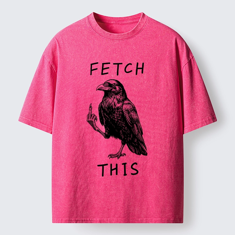 Funny Crow Meme With Attitude Washed T-Shirt