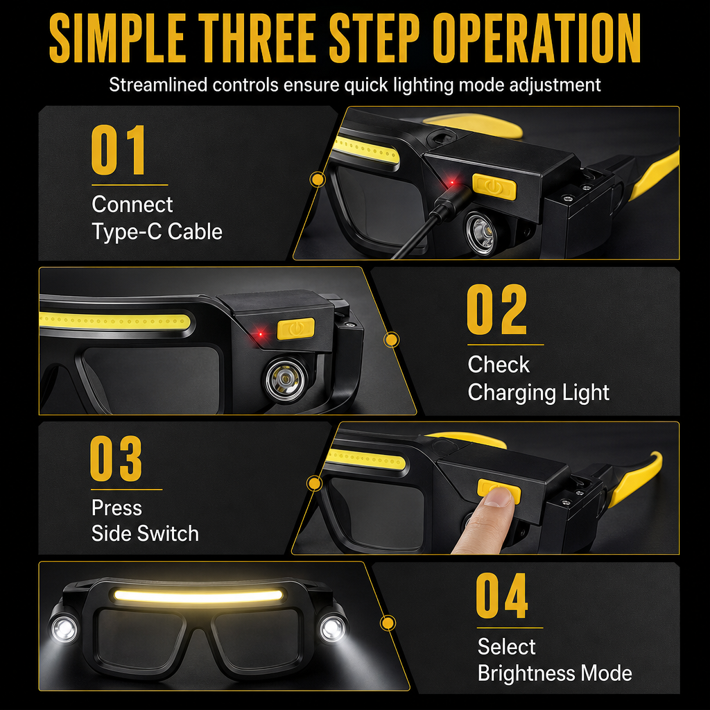 Simple three step operation