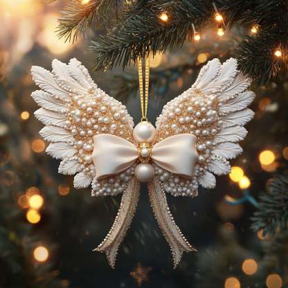 Bow Mica Ornament 