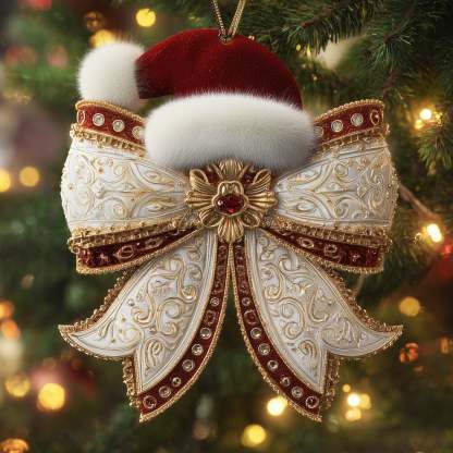 Bow Mica Ornament 