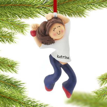 keepsake personalized hip hop dancer female christmas ornament – Christmas ornament, holiday tree decoration or gift