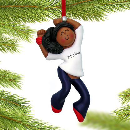holiday personalized hip hop dancer female christmas ornament – Christmas ornament, holiday tree decoration or gift