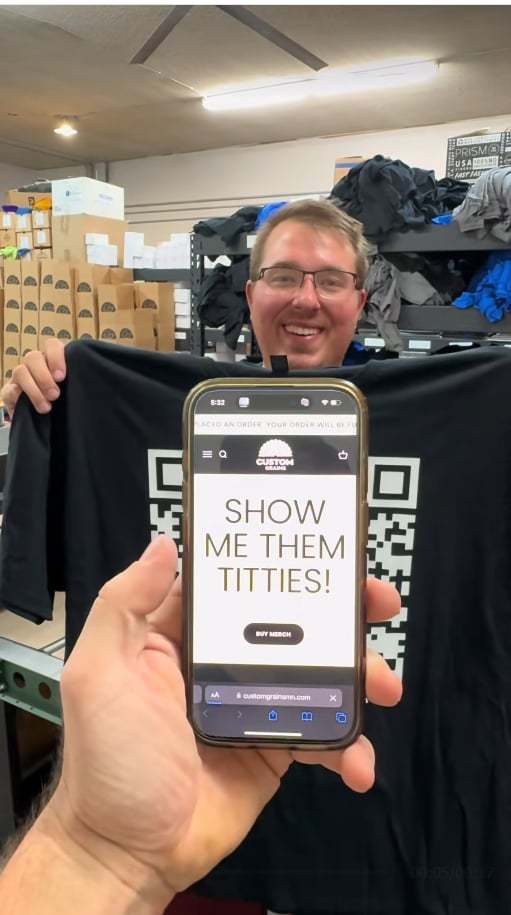 Show Me Them.... QR Code T-Shirt