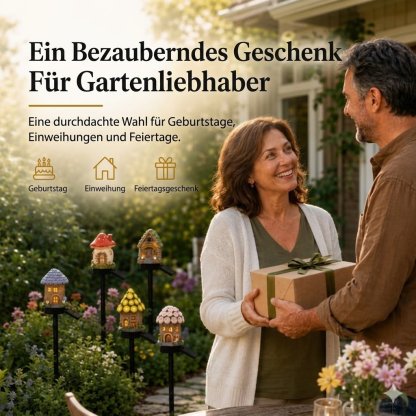 ✨🍄Solar-Gartenleuchte im Märchenpilz-Design💡