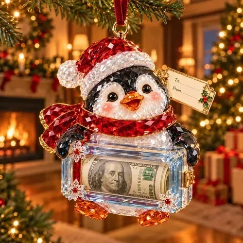 Merry Little Penguin ornament option