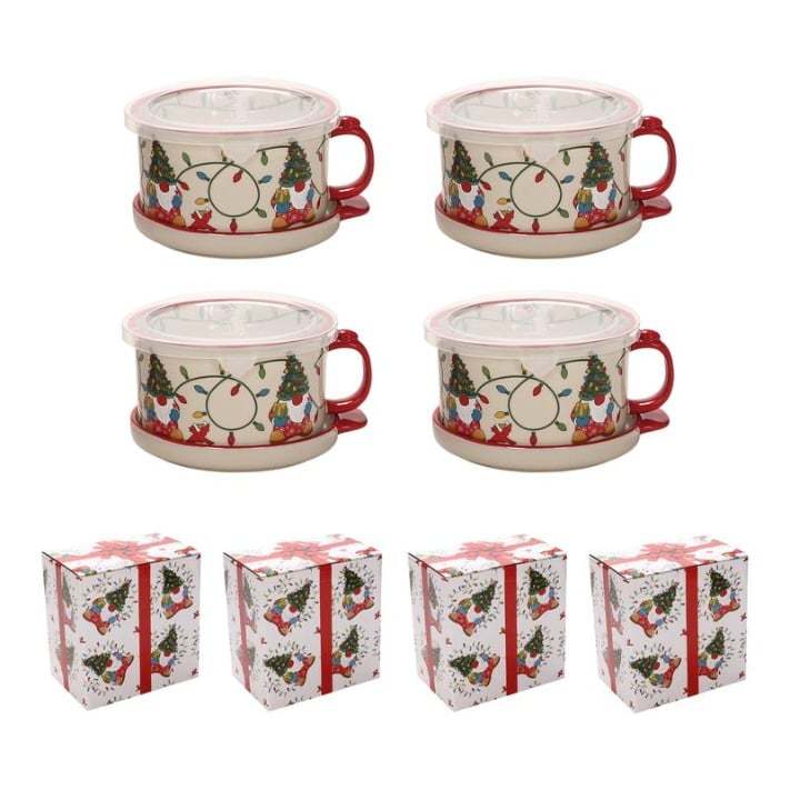 🎅Christmas Sale🎅25-oz Mug Meals w/ Lid-its