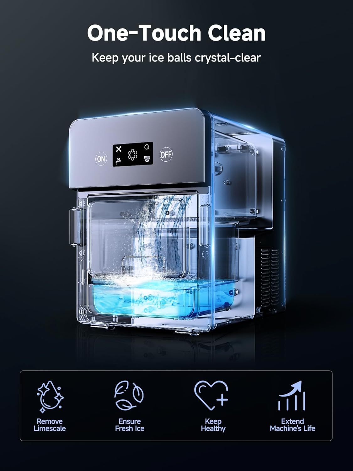 Whiskey Sphere Ice Maker with ClearCore Technology