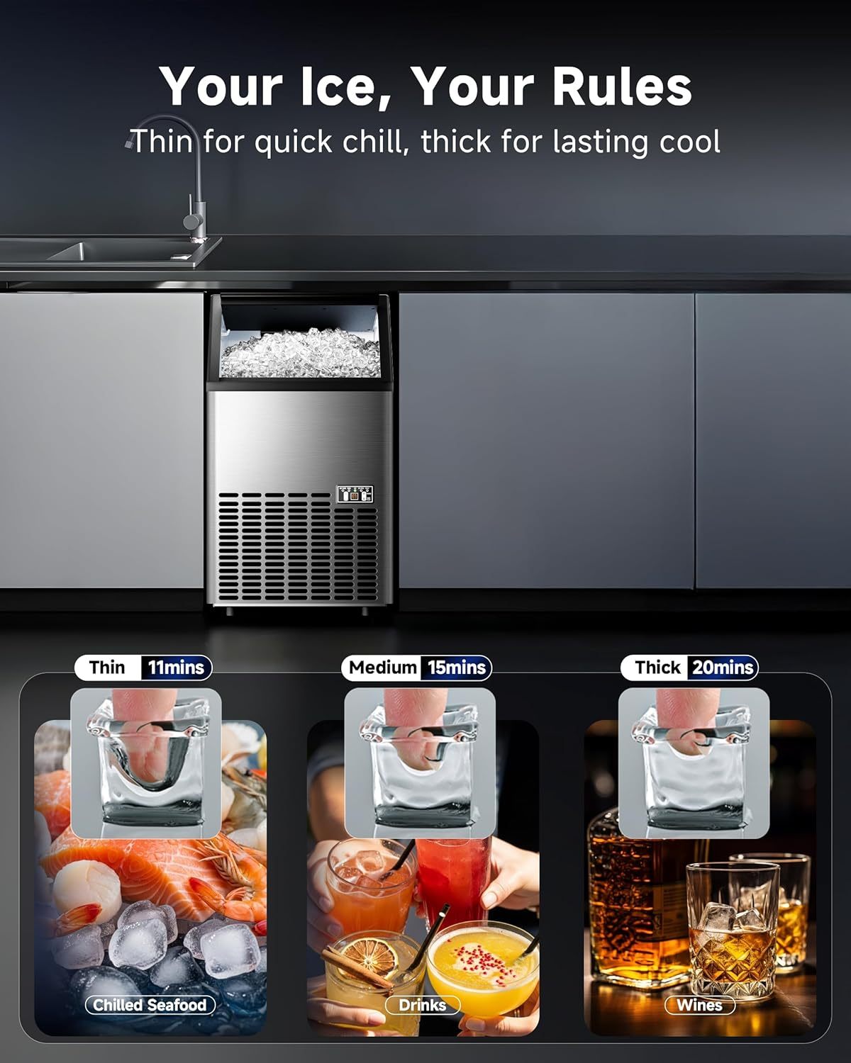 Commercial-Grade Cube Commercial Ice Machine