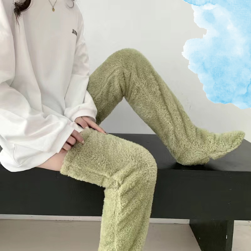 Fuzzy Legs Sock Slipper