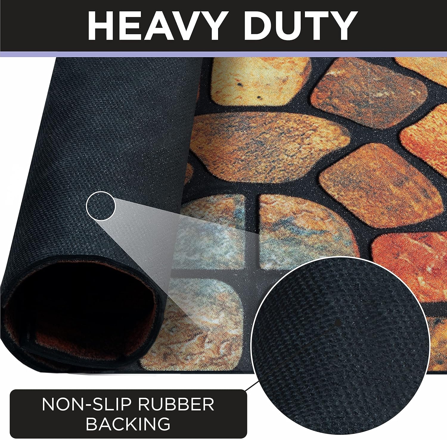 🌈💖 Półokrągła wycieraczka w stylu boho — antypoślizgowa, miękka mata