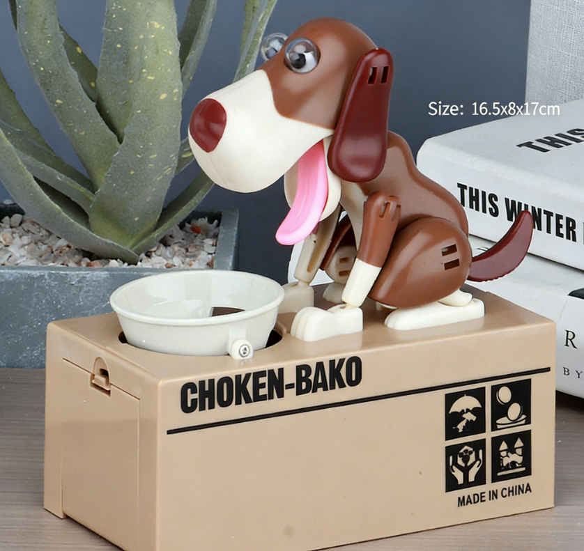 🐶💰 Piesek, który zjada pieniądze!! Spraw, aby oszczędzanie było zabawne! 🎉