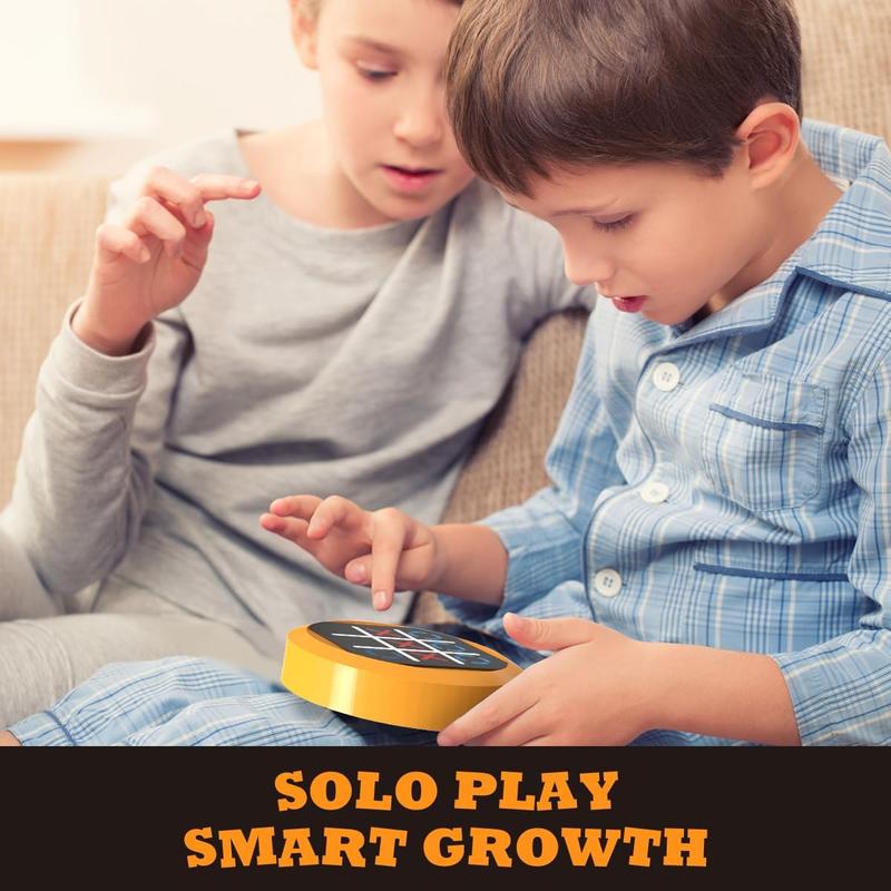 4 in 1 Electronic Tic Tac Toe Game, Portable Handheld Puzzle Game Console, Travel Games for Kids & Adults, Educational and Memory Growth Board Games