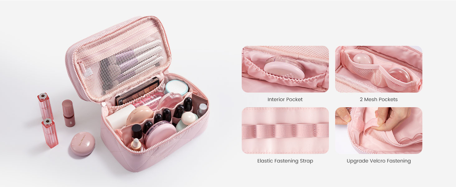 inner pocket design large makeup bag