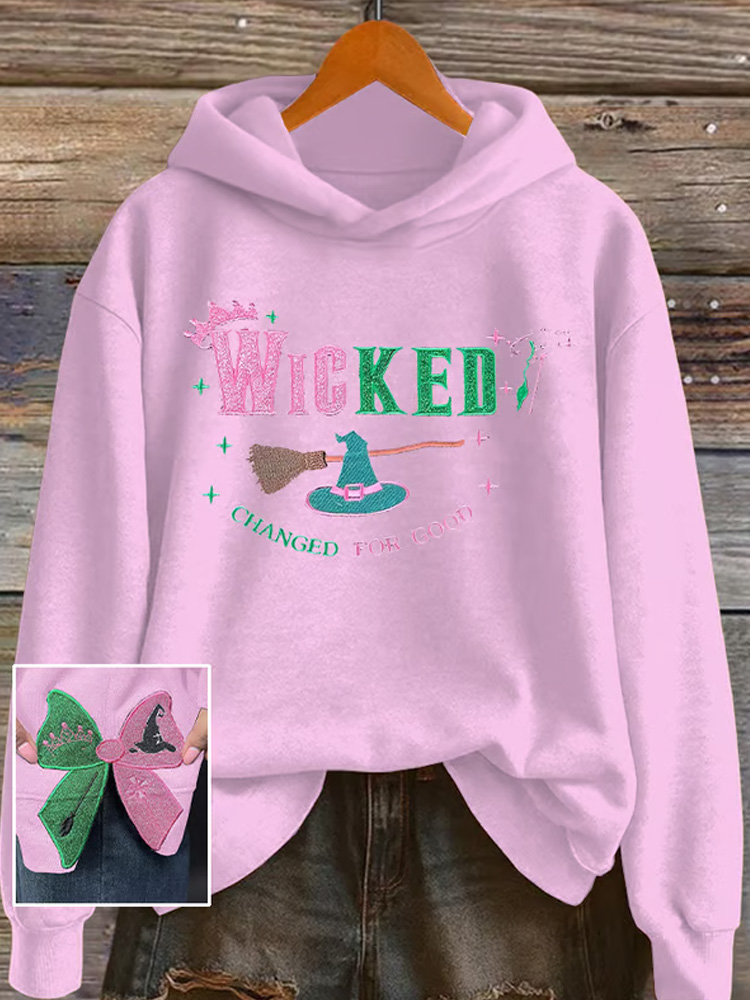 Women's Halloween witch slit casual Sweatshirt