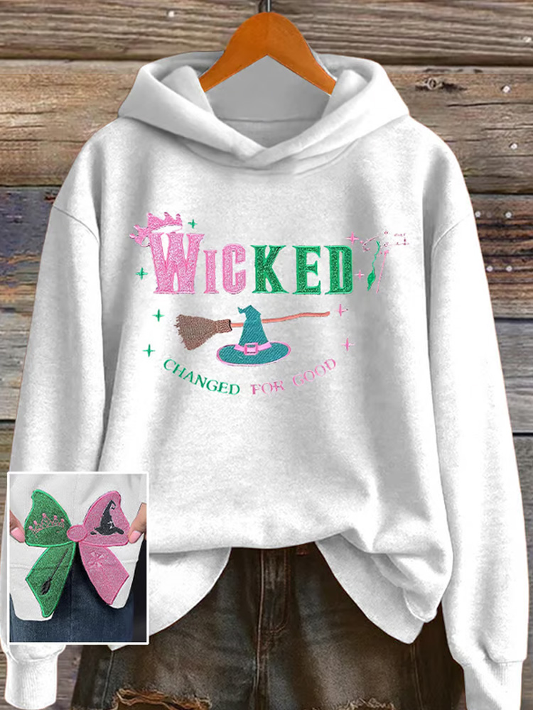 Women's Halloween witch slit casual Sweatshirt