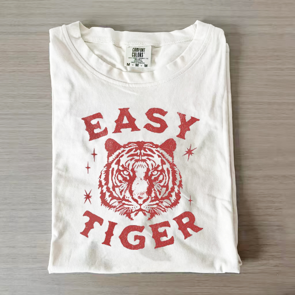 Funny Retro Easy Tiger Meme T-Shirt