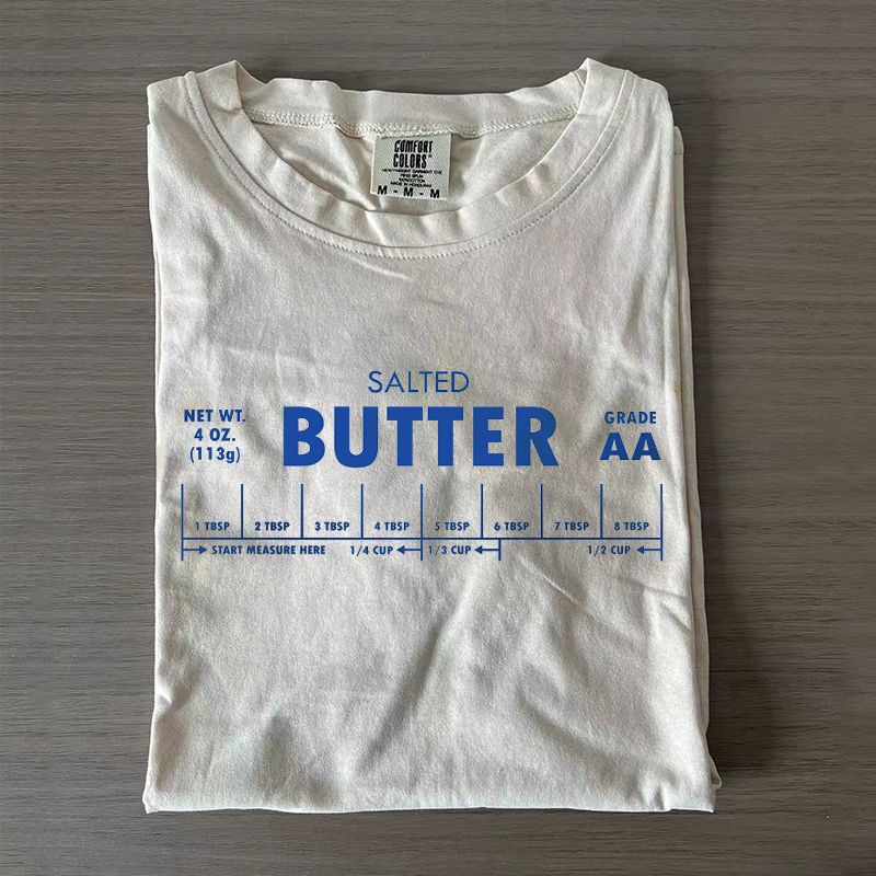 Comfort Colors Salted Butter Shirt Funny Baking T-shirt