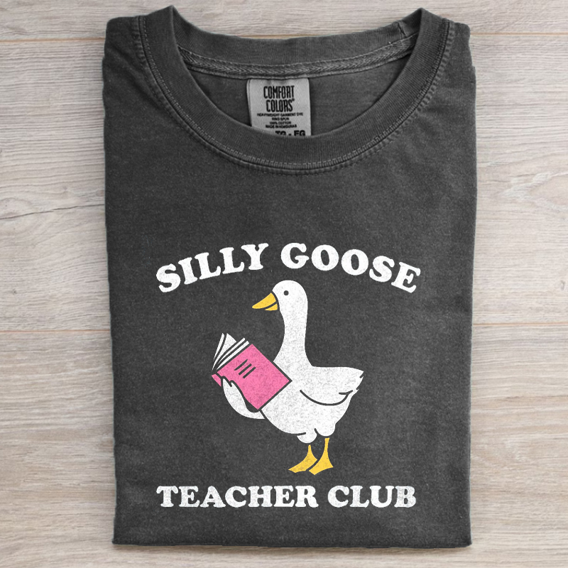 Silly Goose Teacher T-Shirt-Lulueye
