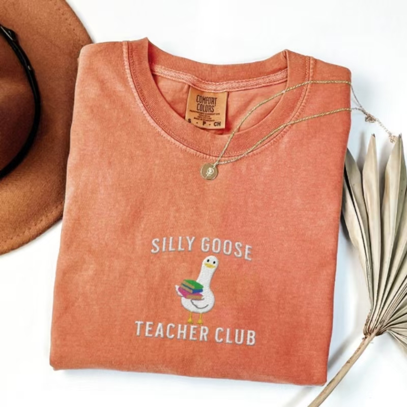 Comfort Colors Silly Goose Teacher Shirt-Lulueye