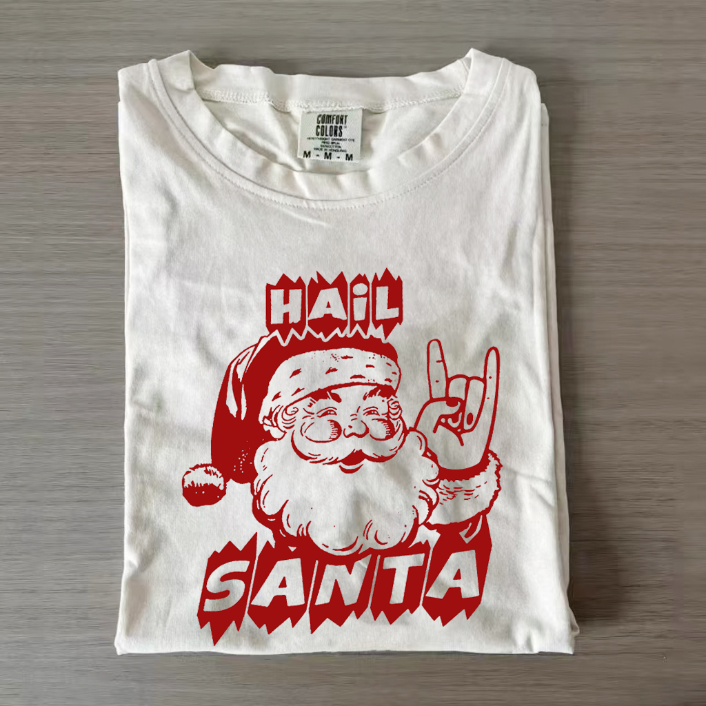 Santa Claus T-Shirts Fun Vintage Christmas Graphics for Men and Women