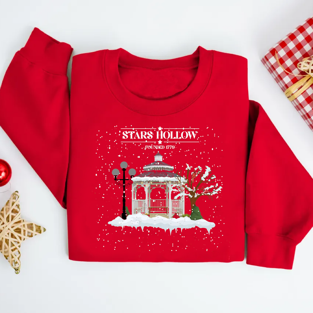 Stars Christmas  Winter Festive Sweatshirt