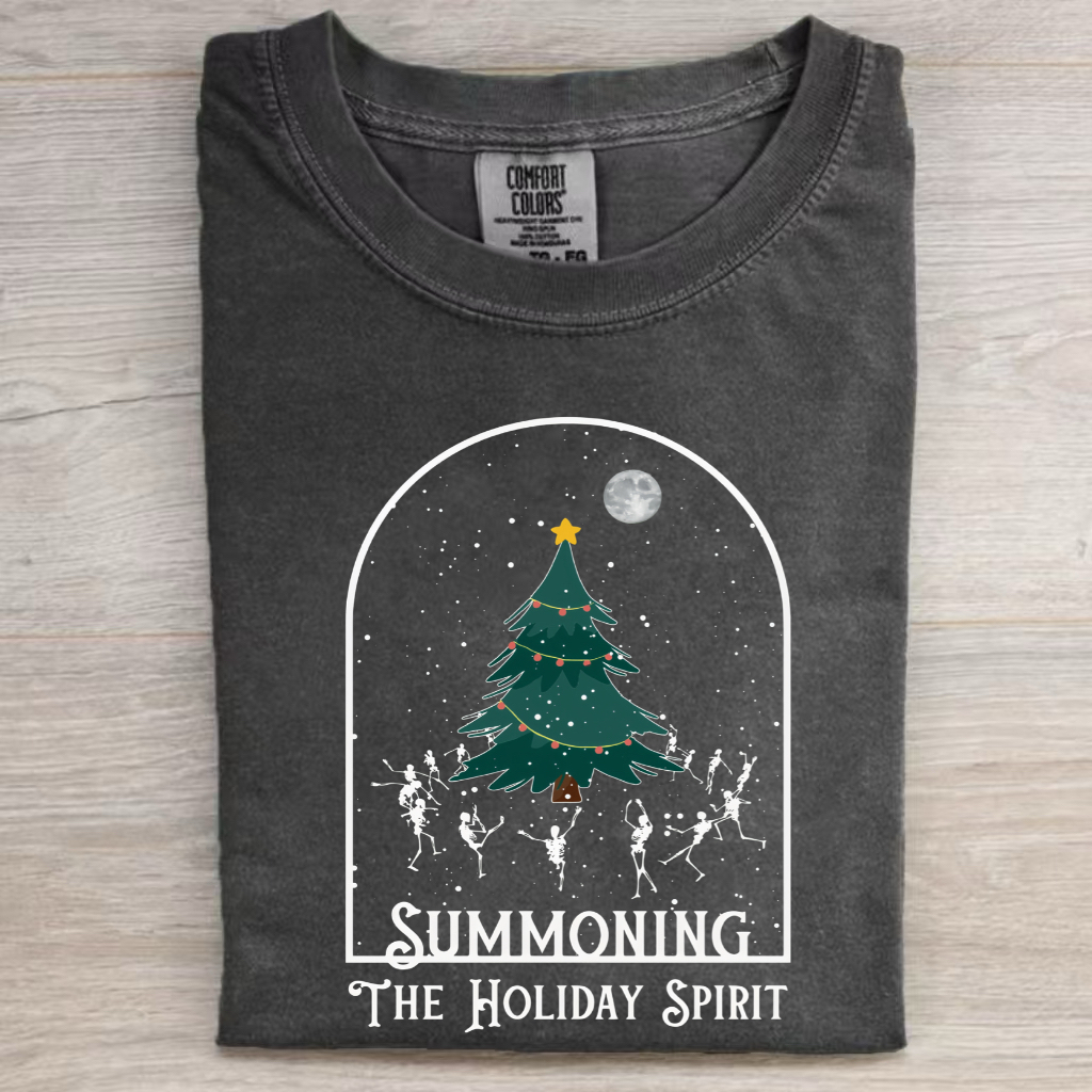 Summon the Holiday Spirit Christmas Tree T-Shirt