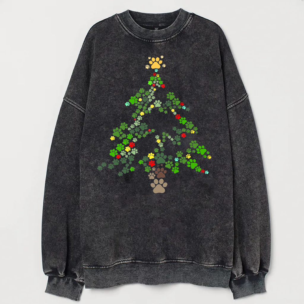 Paw Christmas Tree T-Shirt/Sweatshirt