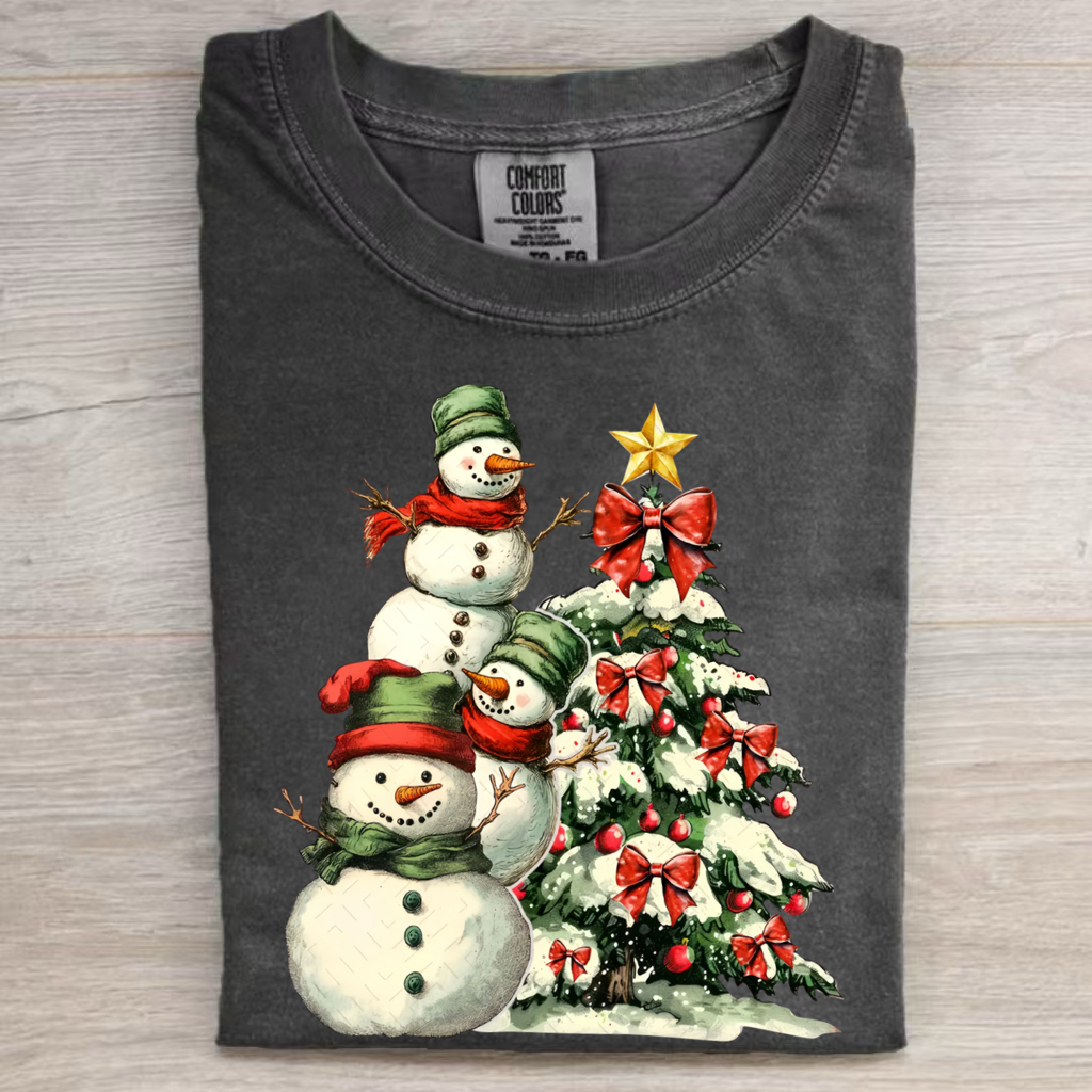 Christmas Snowman Christmas Tree T-shirt/Sweatshirt
