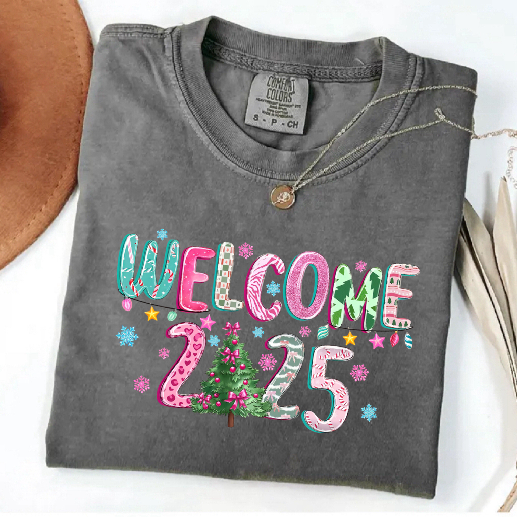 Comfort Colors 2025 Happy New Year T-shirt