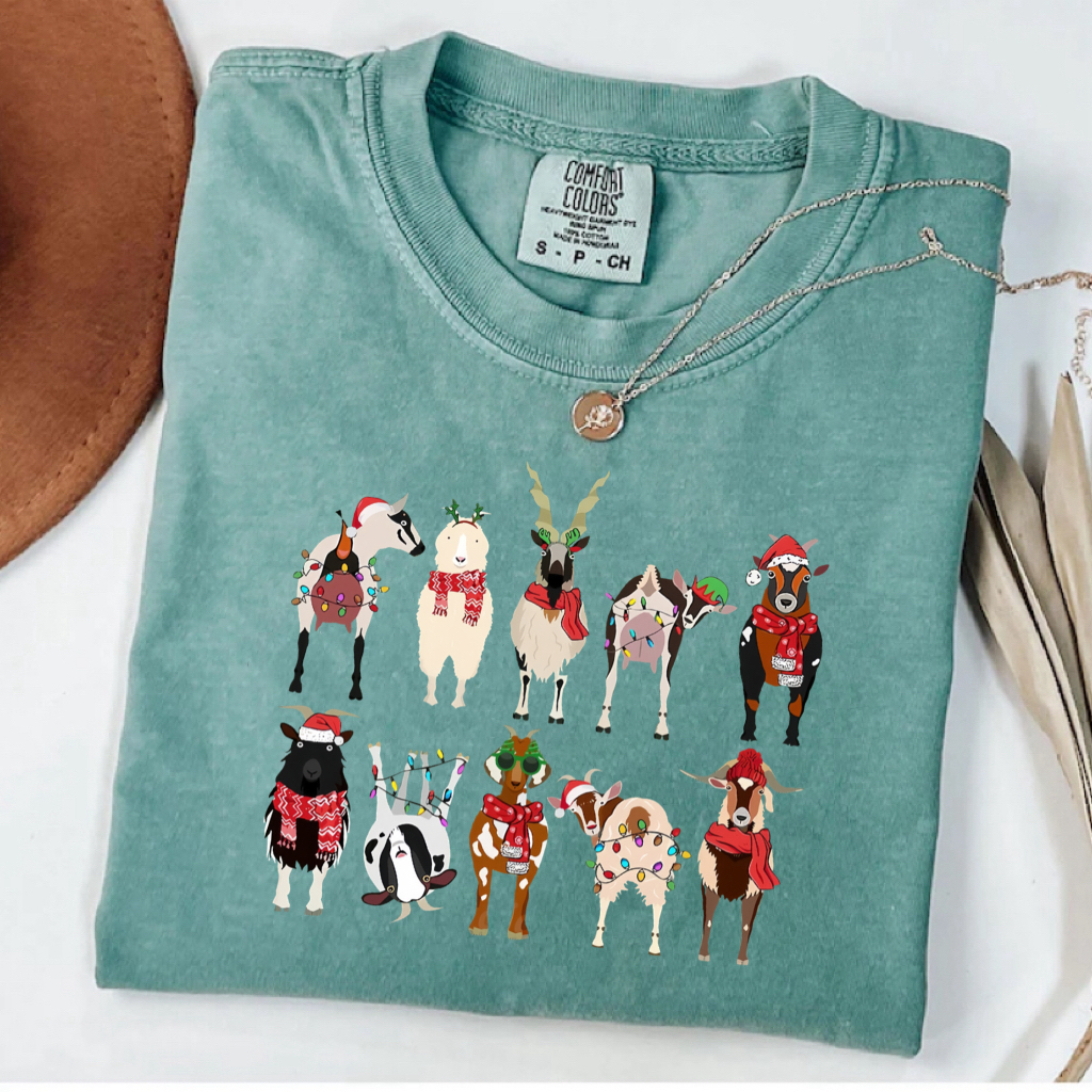 Cute Christmas Cow T-shirt