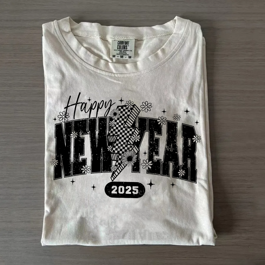 Vintage Happy New Year 2025 T-Shirt
