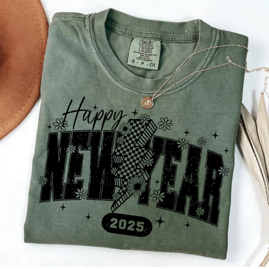 Vintage Happy New Year 2025 T-Shirt