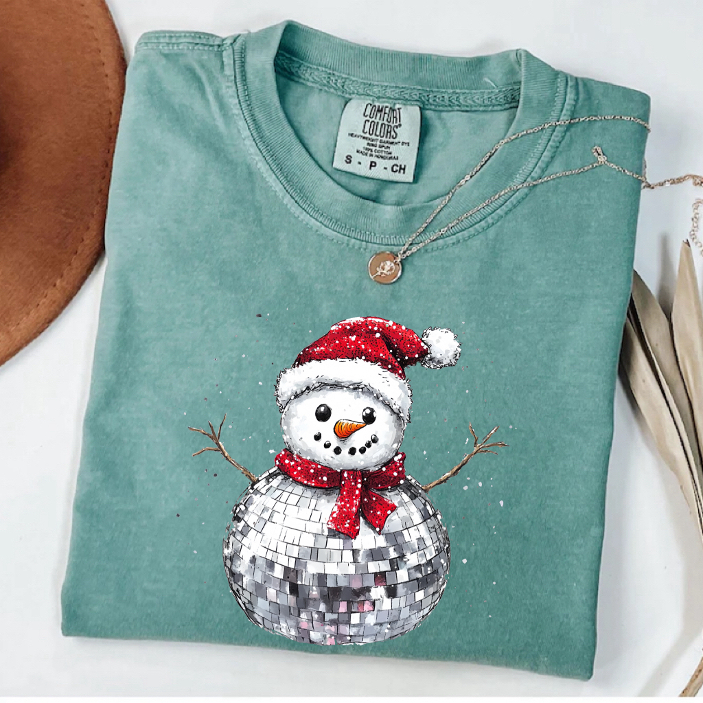 Comfort Colors Christmas Snowman T-Shirt