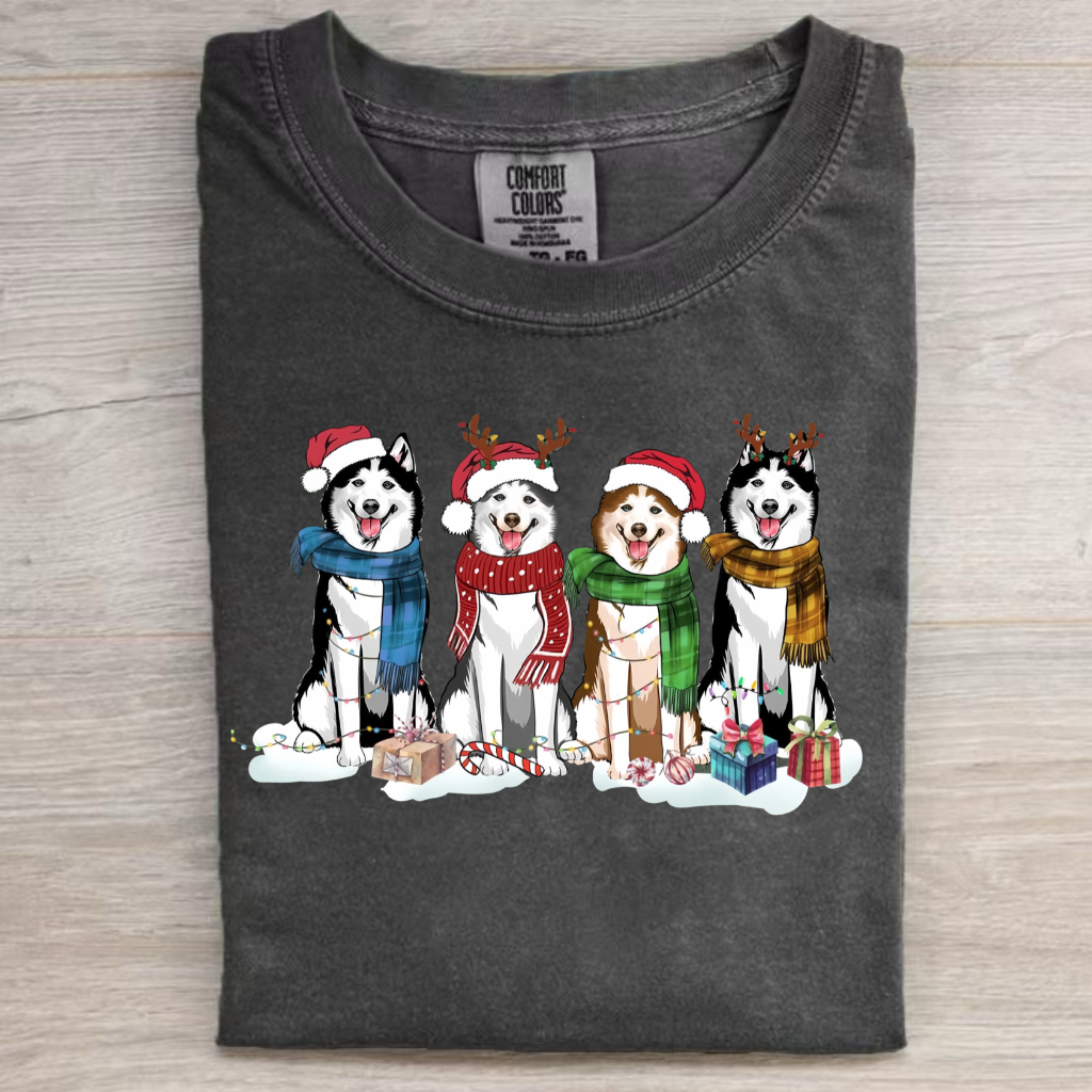 Husky Christmas T-Shirt