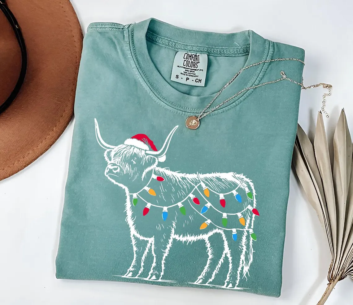 Christmas Cow Shirt