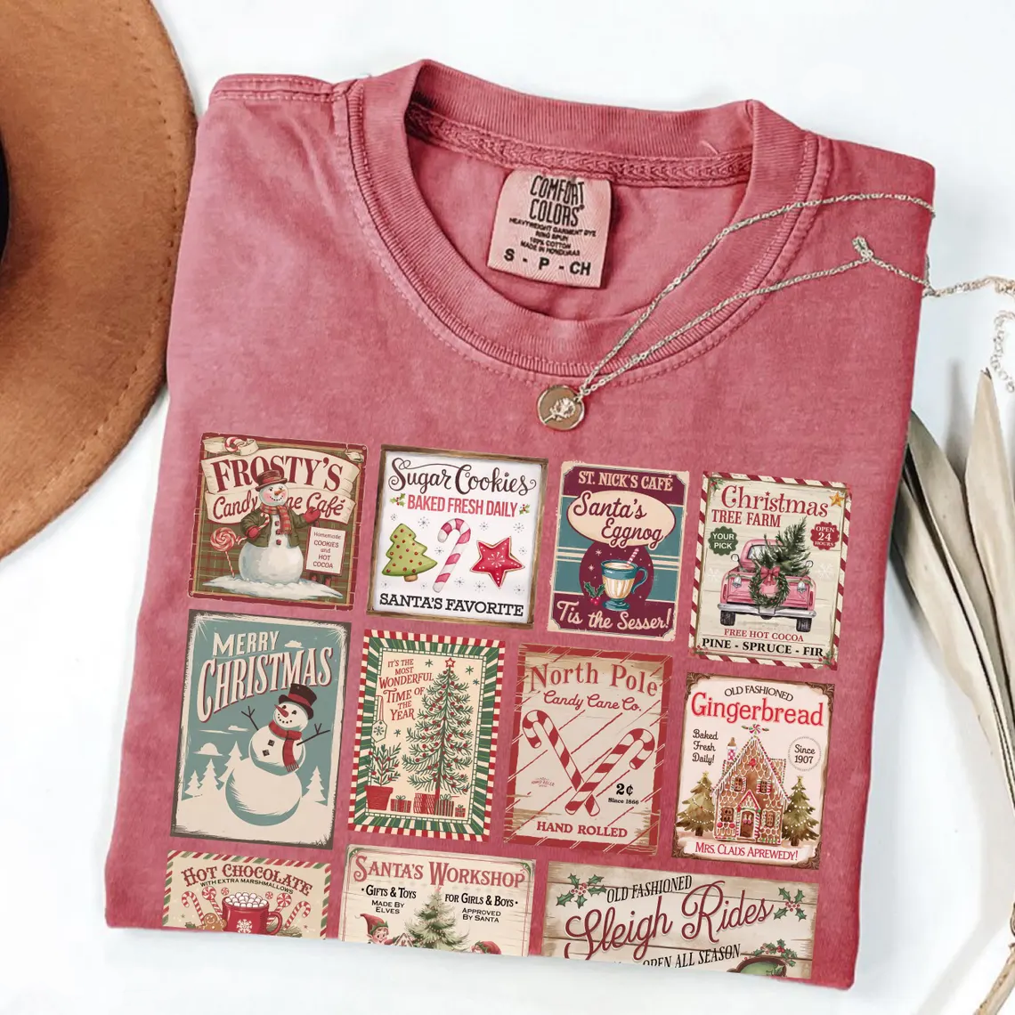 Comfort Colors Vintage Christmas T-shirt