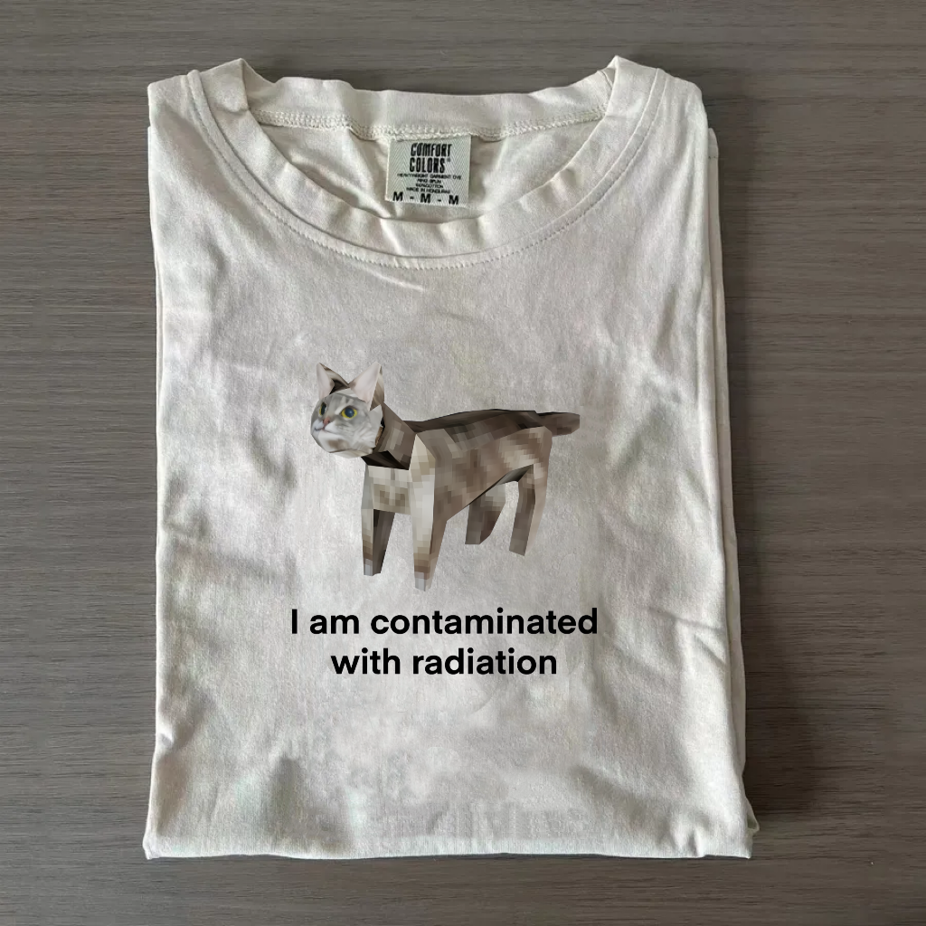 I Am Contaminated With Radiation Cat T-shirt