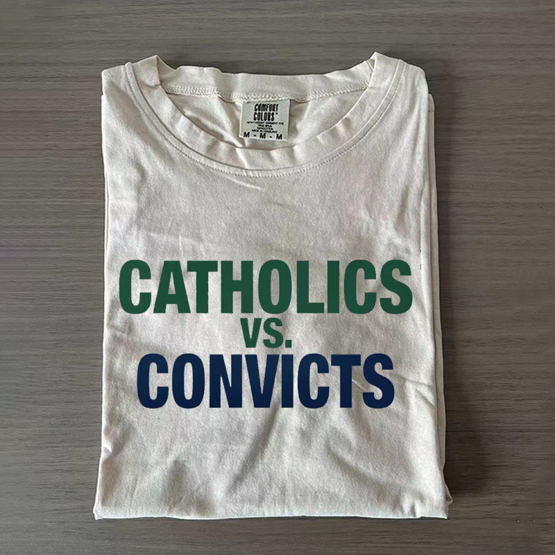 Catholics vs. Convicts Unisex T-shirt