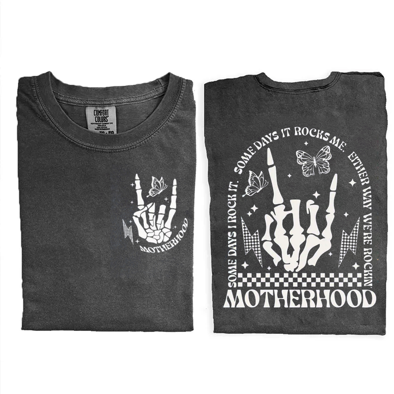 Motherhood Rock Skeleton T-Shirt