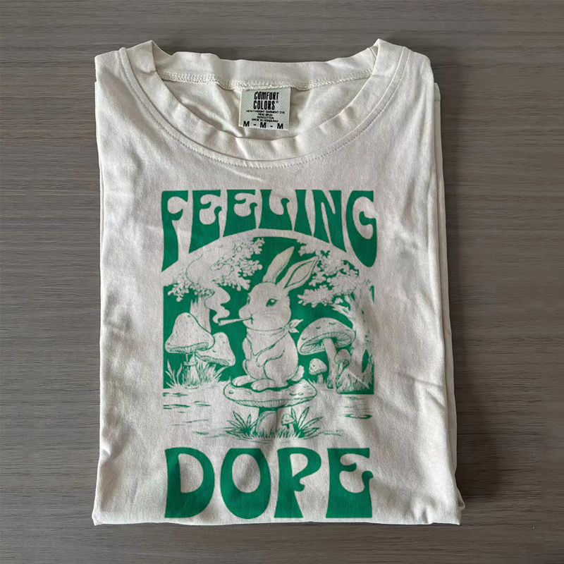 Feeling Dope Bunny Vintage T-shirt