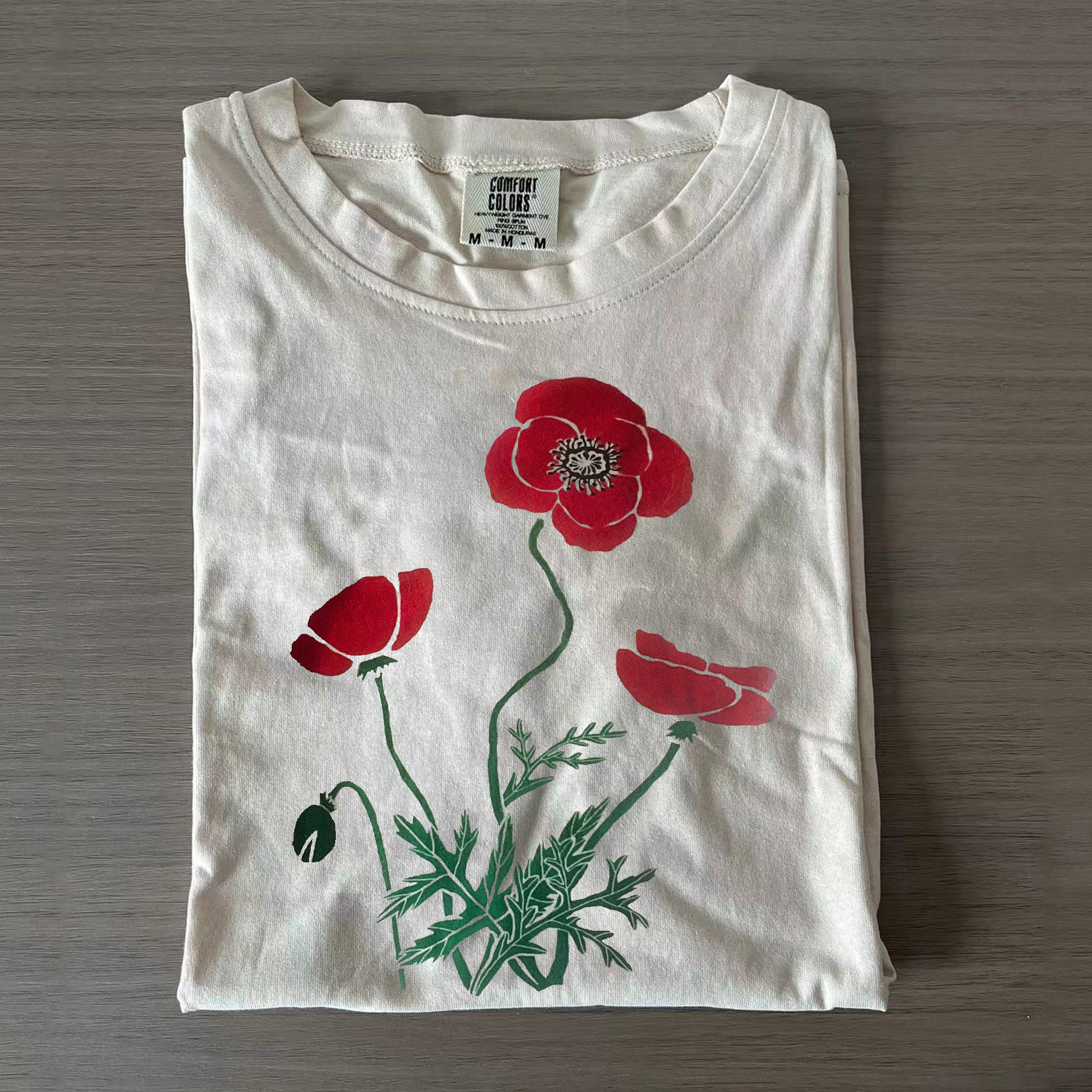 Poppy flower T-shirt