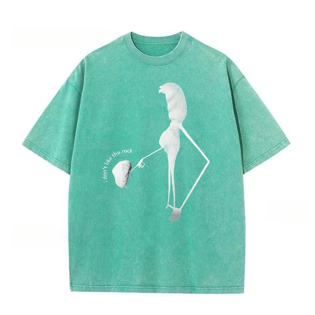 I Don't Like This Rock Washed T-shirt