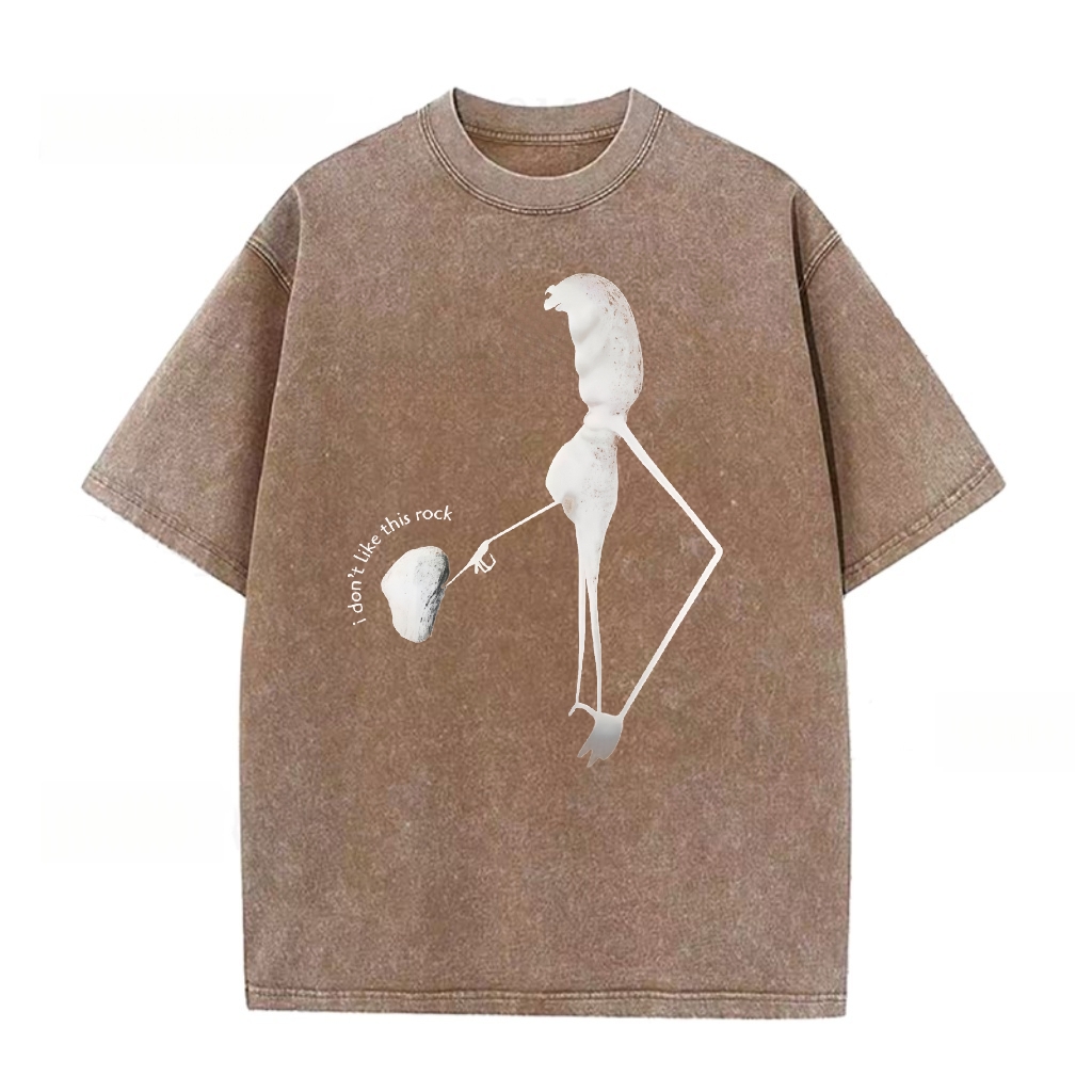 I Don't Like This Rock Washed T-shirt