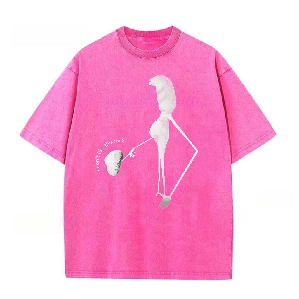 I Don't Like This Rock Washed T-shirt