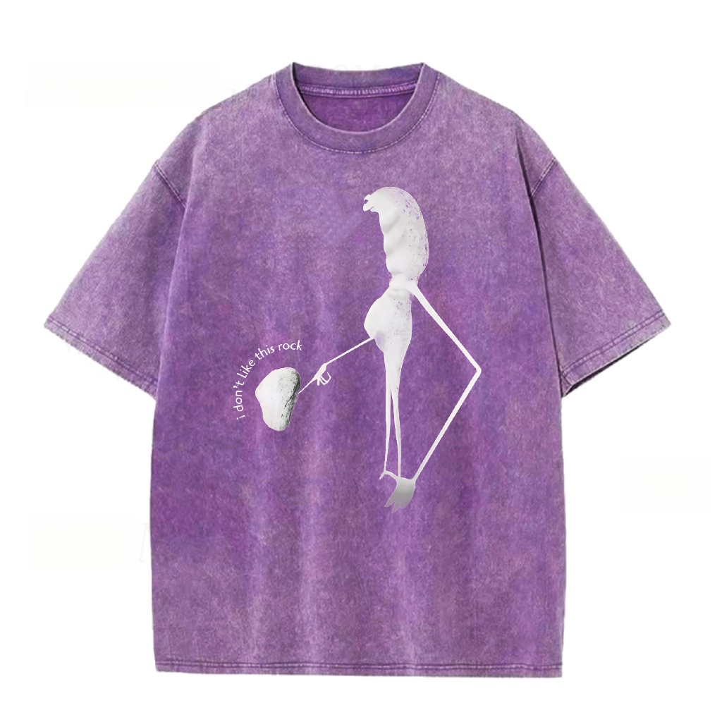 I Don't Like This Rock Washed T-shirt