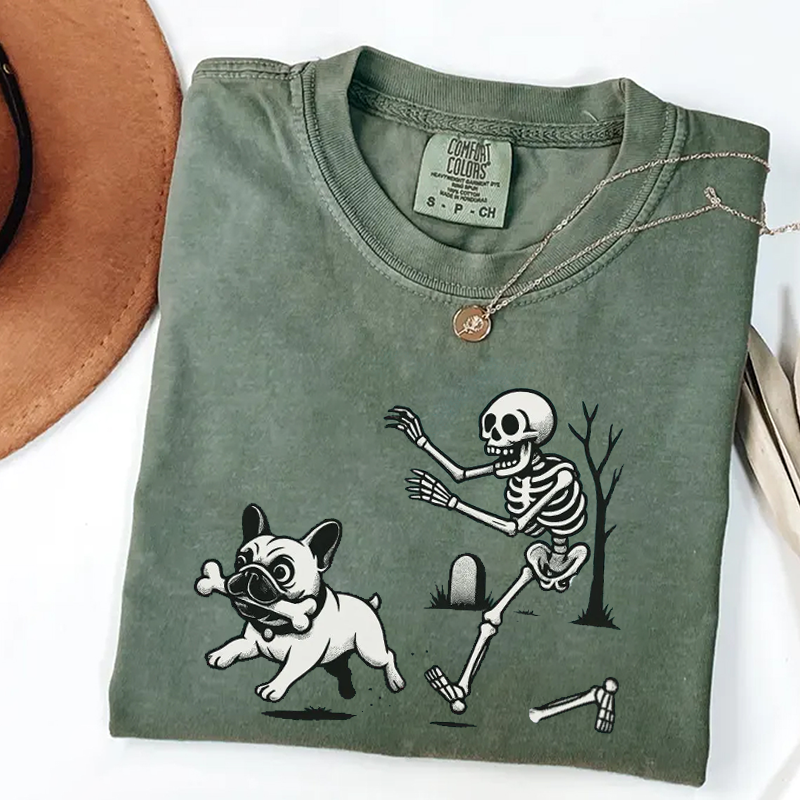 Comfort Colors Halloween French Bulldog T-shirt